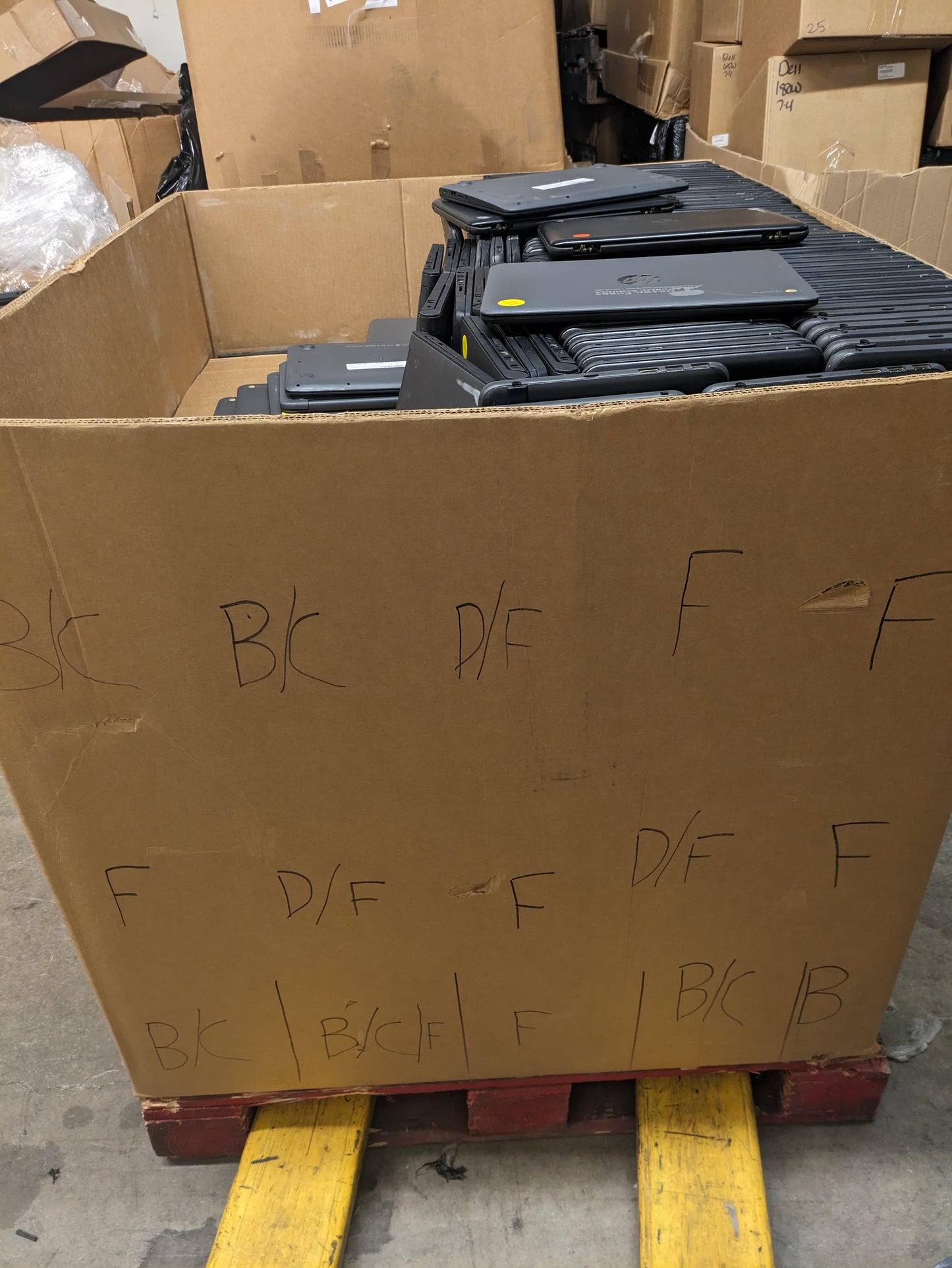 BULK LOT OF 4000 CUSTOMER RETURNED CHROMEBOOKS